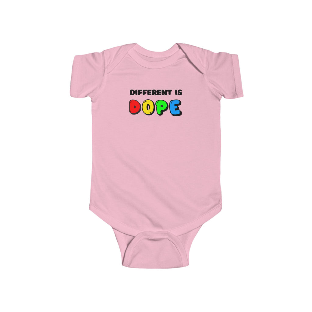 “Different Is Dope” Infant Short Sleeve Onesie