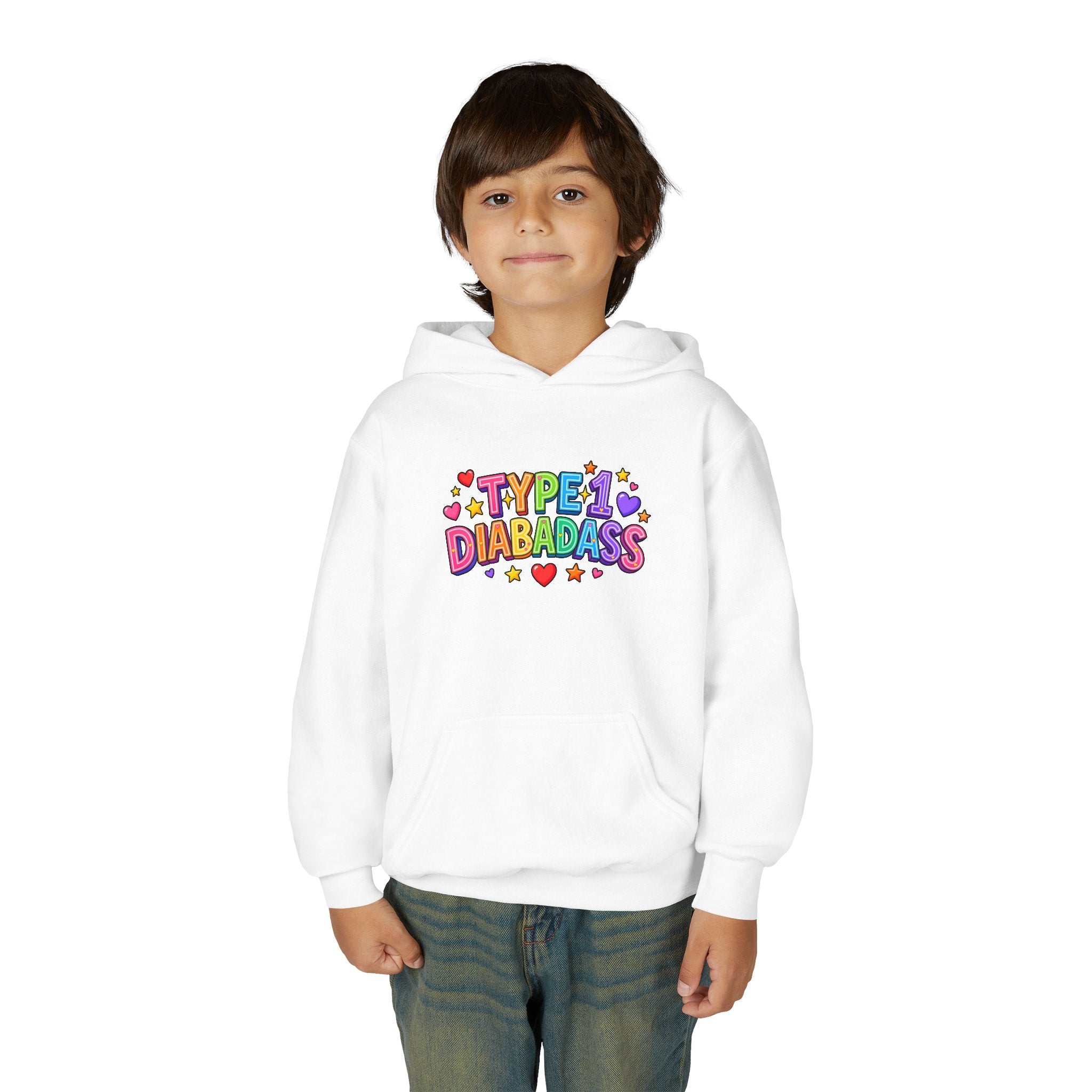 “Type 1 Diabadass” Youth Hoodie