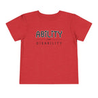 "Ability Over Disability" Toddler Tee