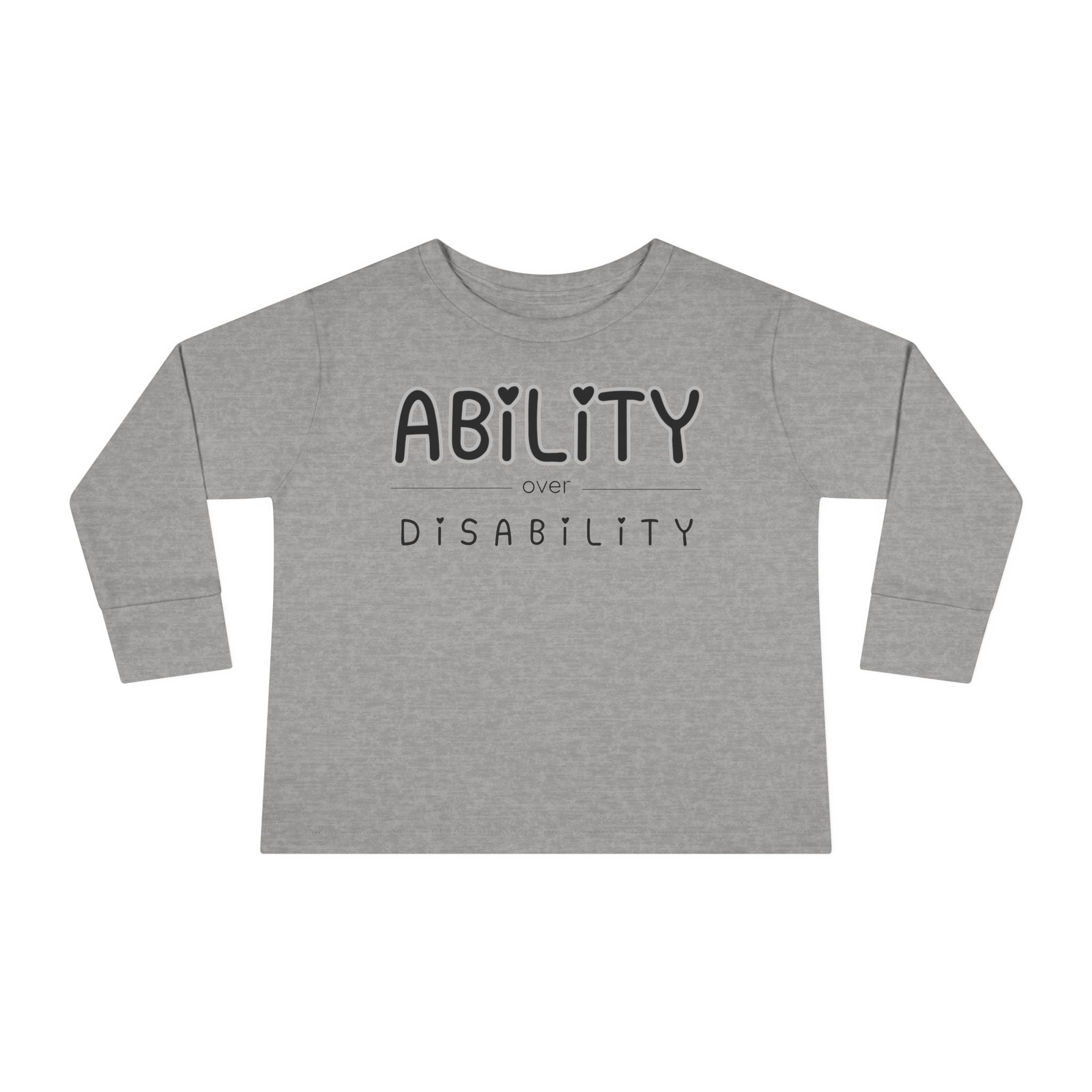 “Ability Over Disability” Toddler Long Sleeve