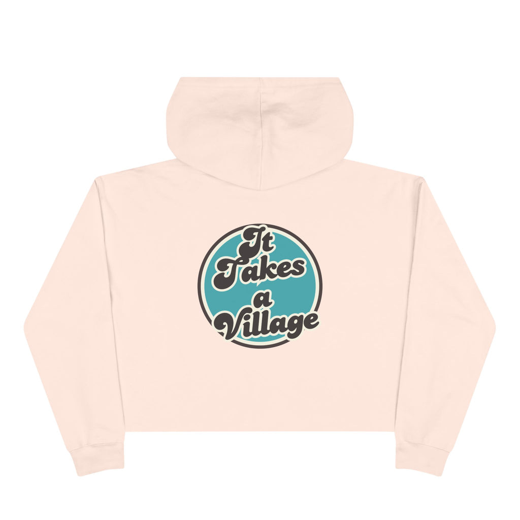 “It Takes A Village, SNPC Ally” Women’s Cropped Hoodie