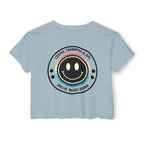 “Coffee, Therapies & IEP’s, Special Needs Mama” Women’s Crop Top