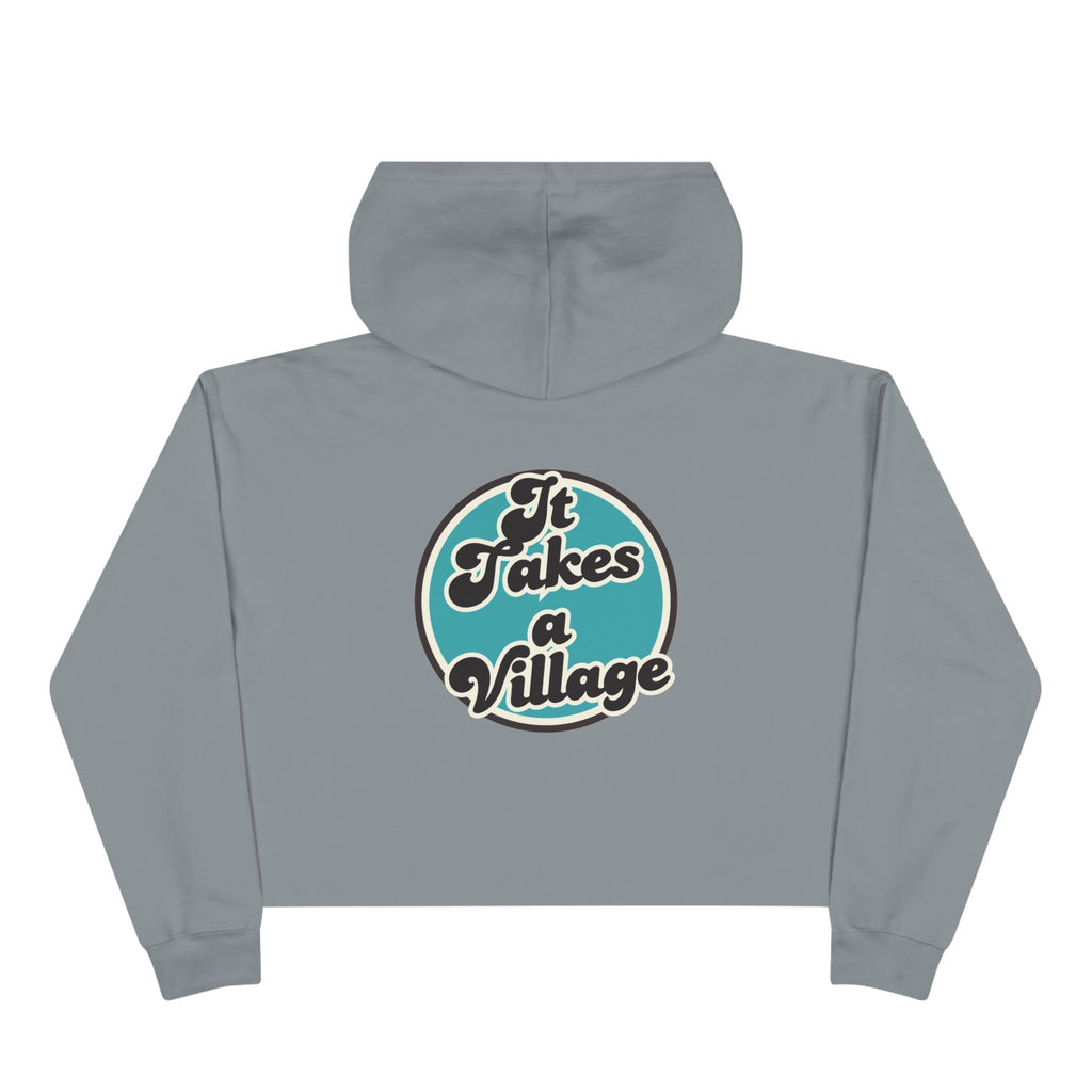 “It Takes A Village, SNPC Ally” Women’s Cropped Hoodie