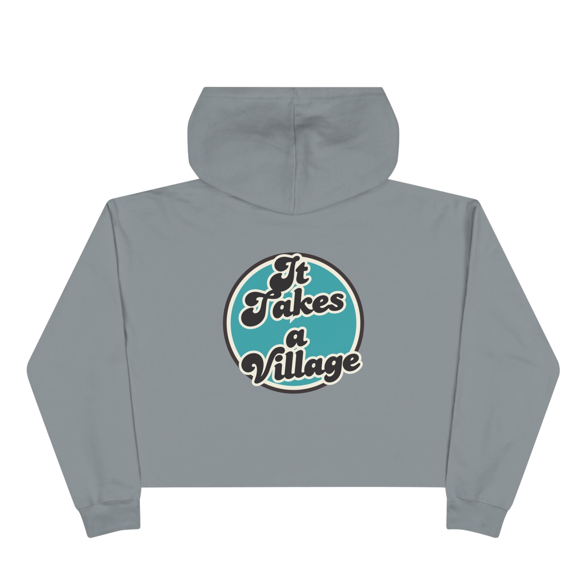 “It Takes A Village, SNPC Ally” Women’s Cropped Hoodie