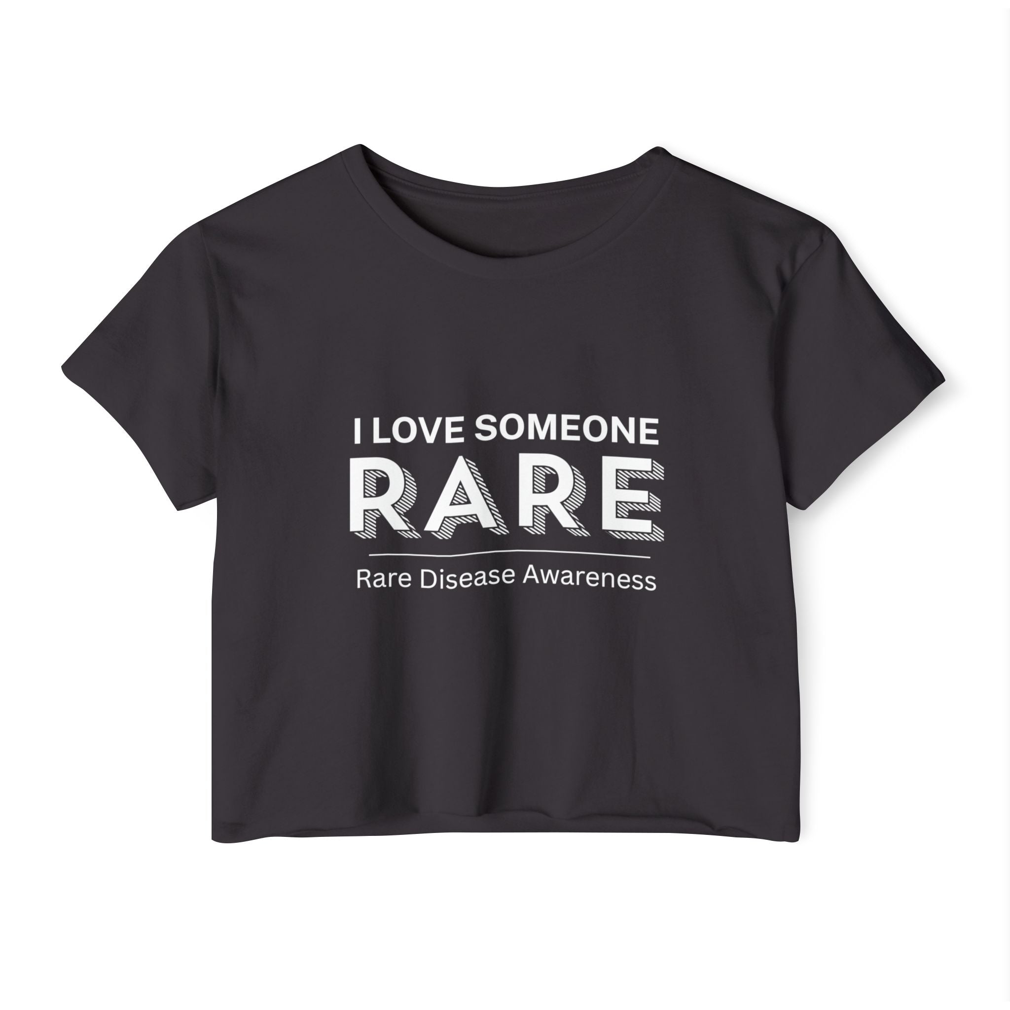 “I Love Someone Rare” Women’s Crop Top