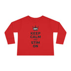 “Keep Calm & Stim On” Toddler Long Sleeve