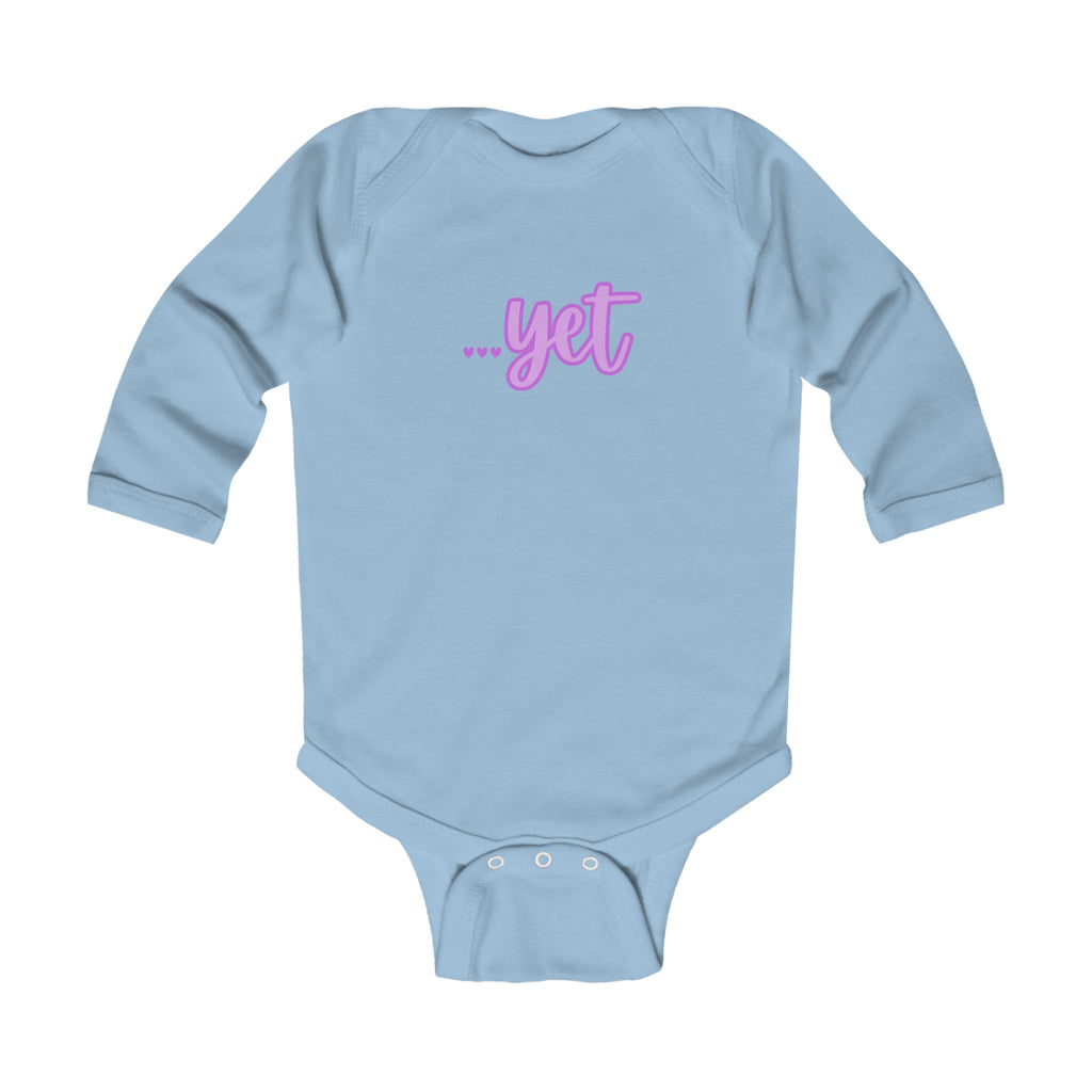 “The Power Of …Yet (Hearts)” Infant Long Sleeve Onesie