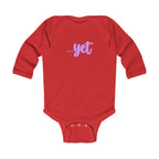 “The Power Of …Yet (Hearts)” Infant Long Sleeve Onesie