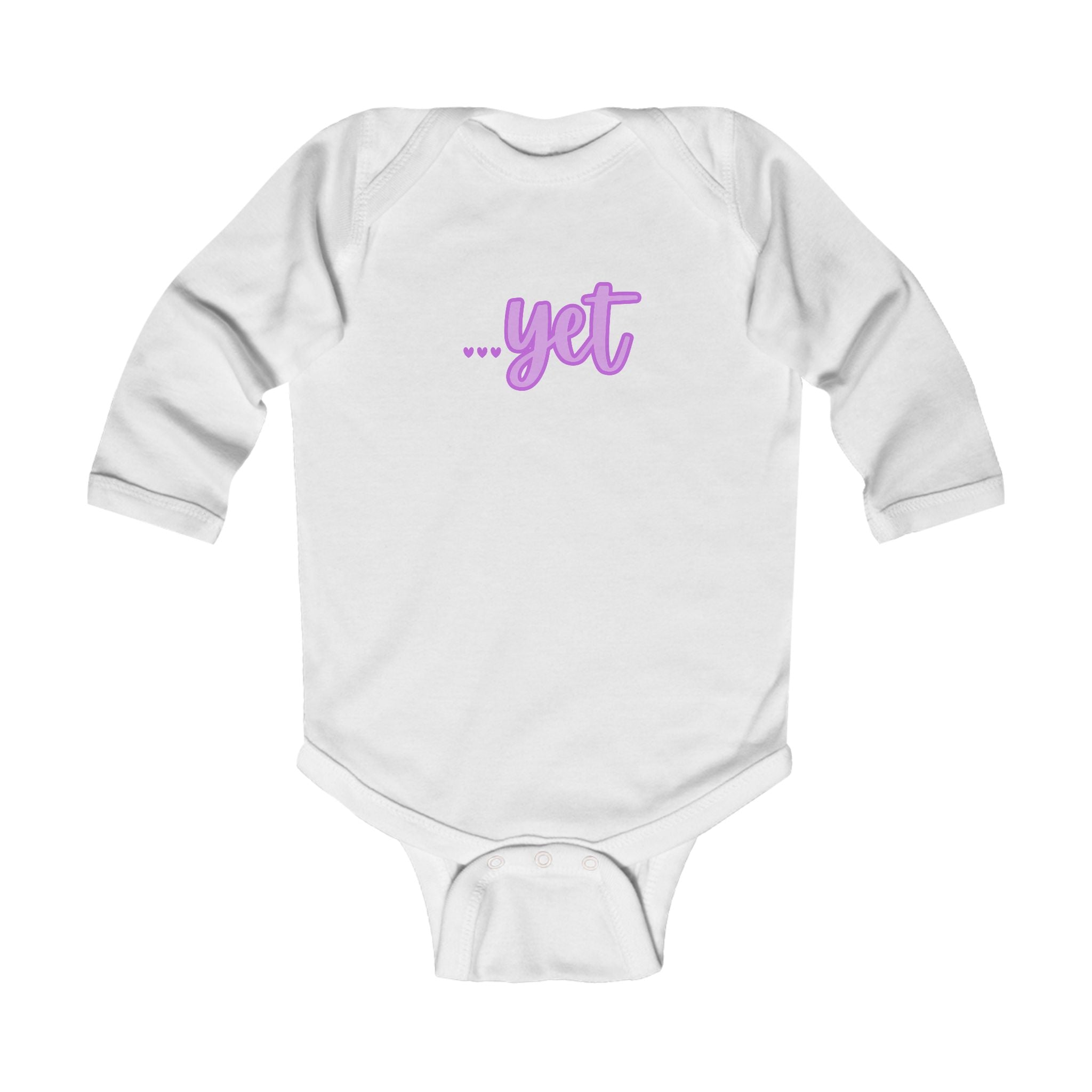 “The Power Of …Yet (Hearts)” Infant Long Sleeve Onesie