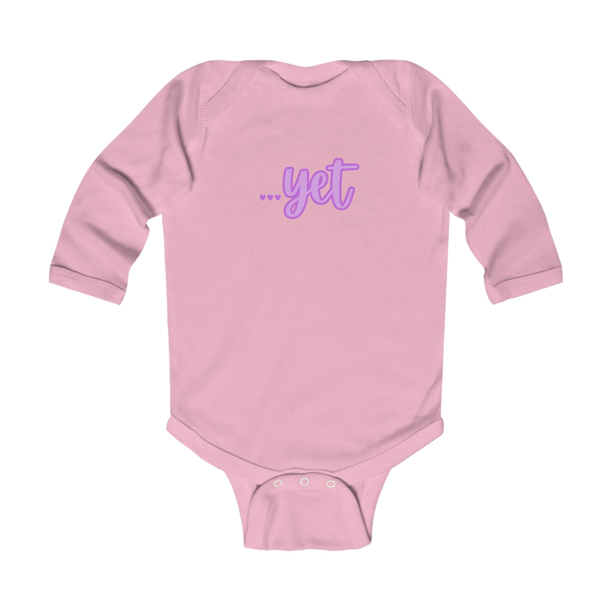 “The Power Of …Yet (Hearts)” Infant Long Sleeve Onesie