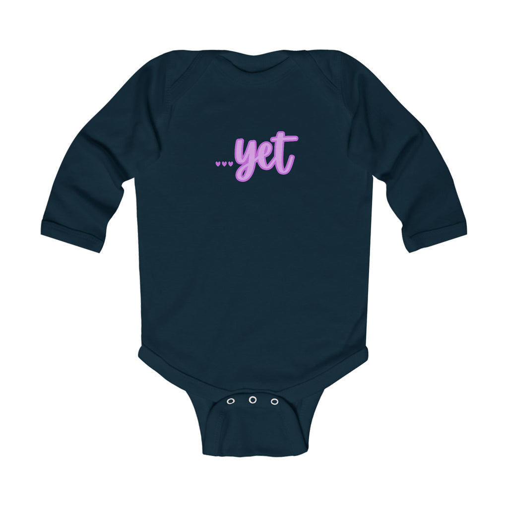 “The Power Of …Yet (Hearts)” Infant Long Sleeve Onesie