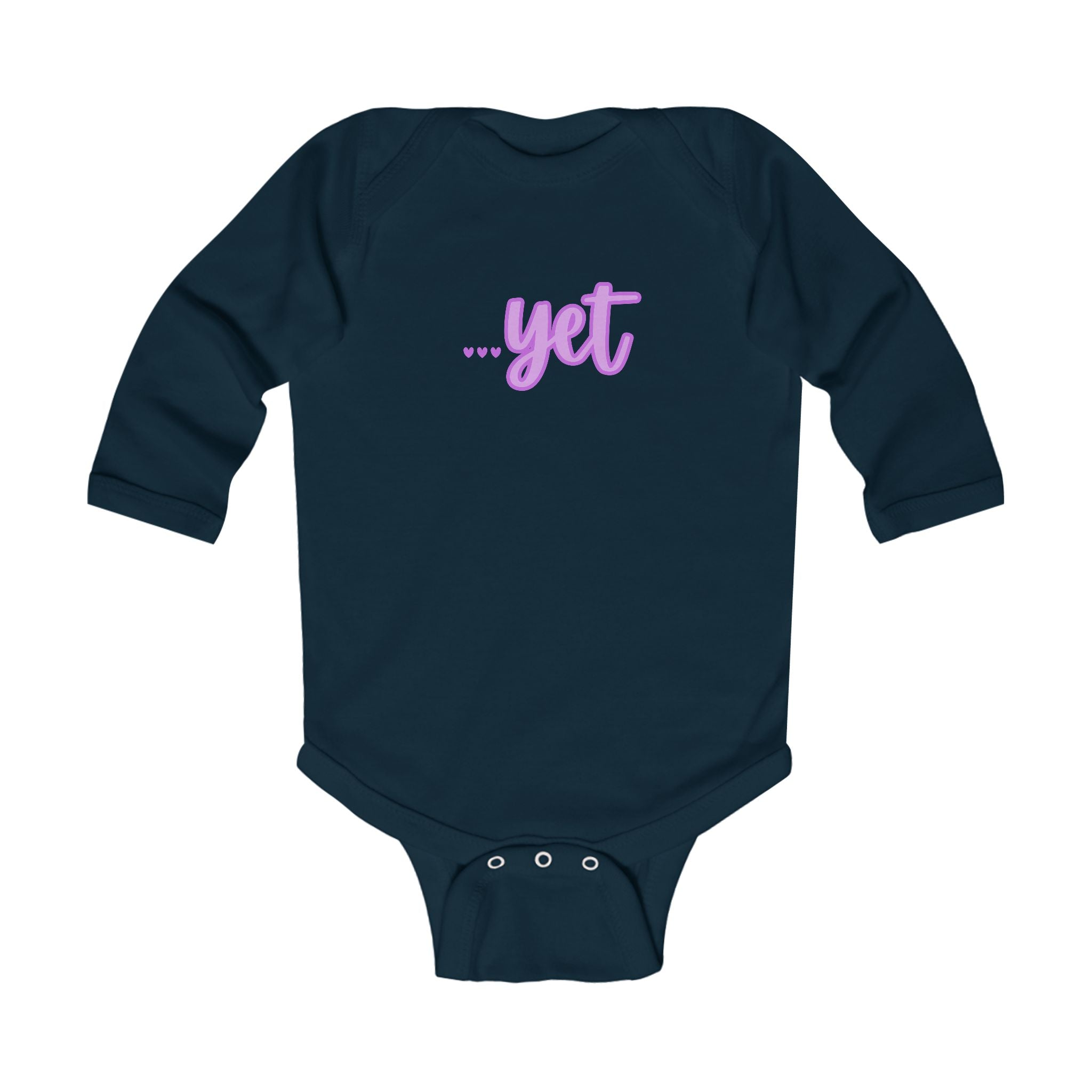 “The Power Of …Yet (Hearts)” Infant Long Sleeve Onesie