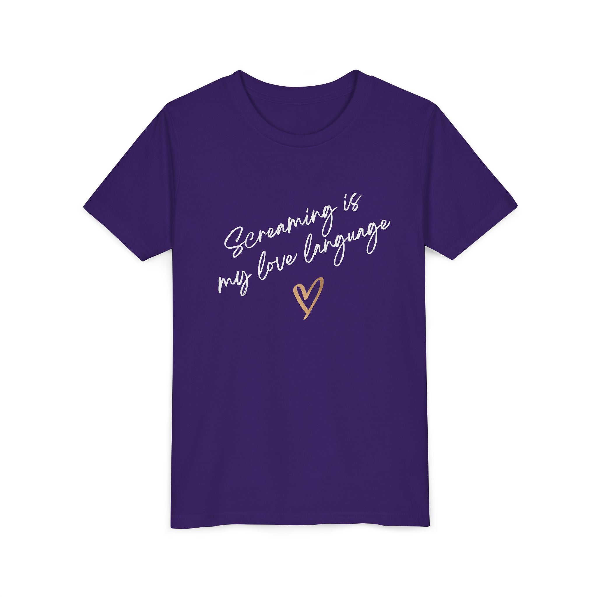 “Screaming Is My Love Language” Youth Tee