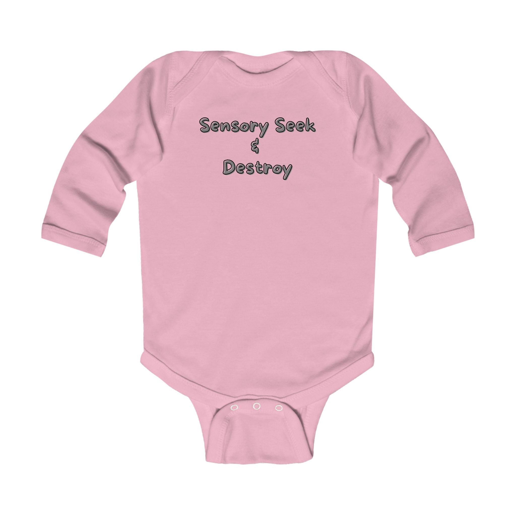 “Sensory Seek & Destroy” Infant Long Sleeve Onesie