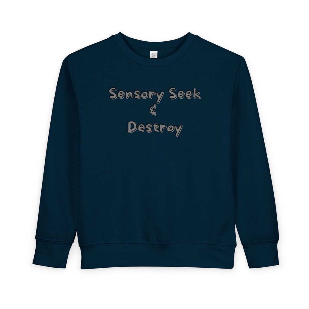 “Sensory Seek & Destroy” Toddler Sweater