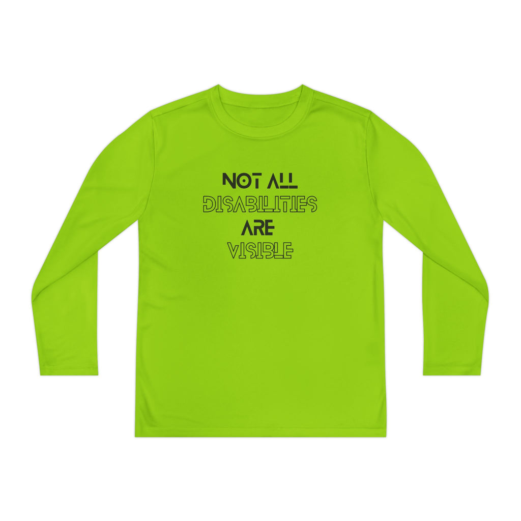 “Not All Disabilities Are Visible” Youth Long Sleeve