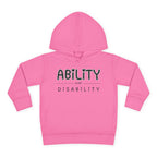 “Ability Over Disability” Toddler Hoodie