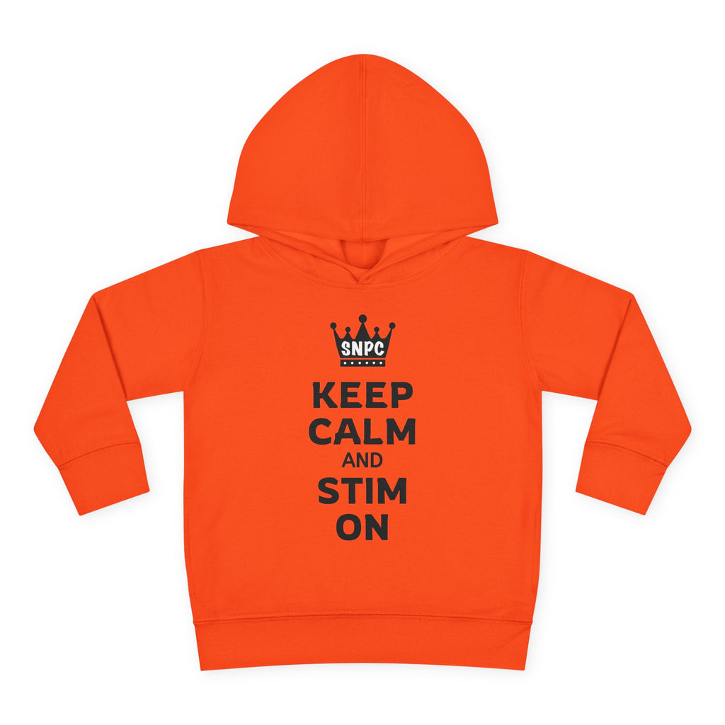 “Keep Calm & Stim On” Toddler Hoodie