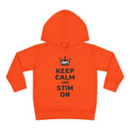 “Keep Calm & Stim On” Toddler Hoodie