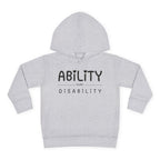“Ability Over Disability” Toddler Hoodie