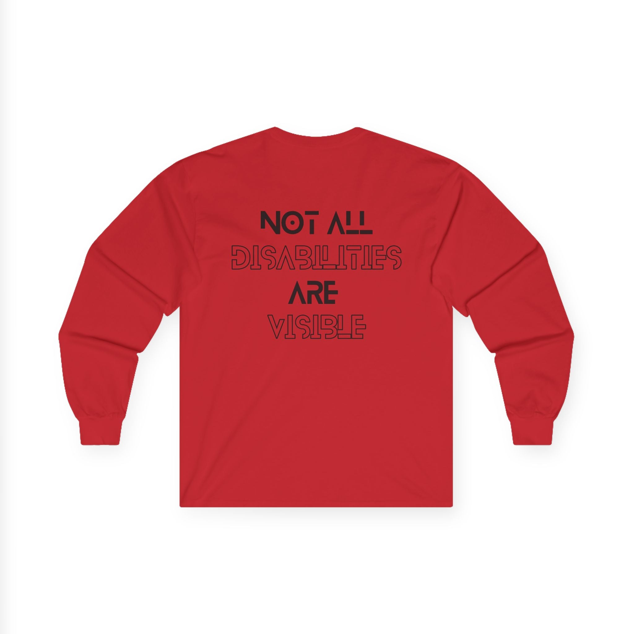 “Not All Disabilities Are Visible” Men’s Long Sleeve