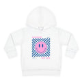 “Different, Not Less.” Pink/Blue Toddler Hoodie
