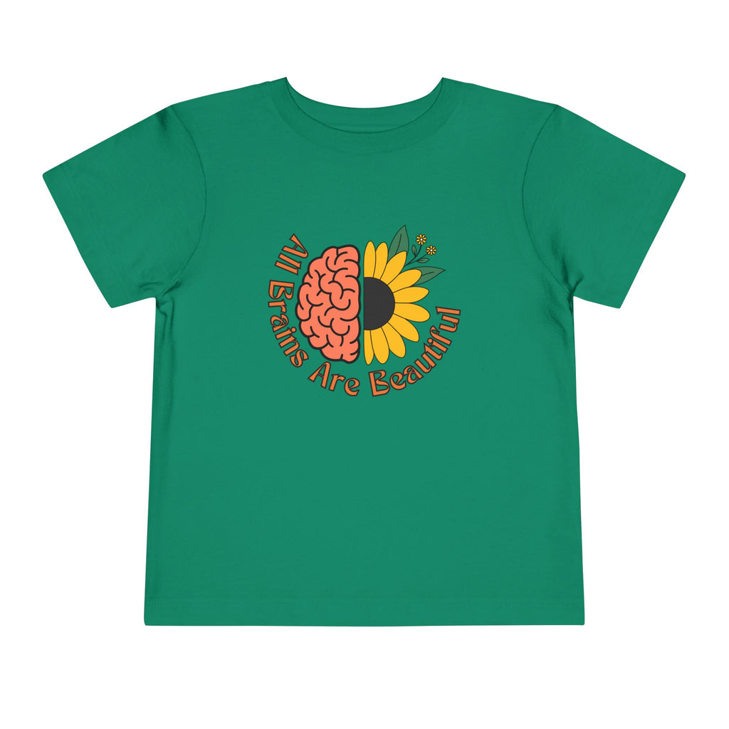 “All Brains Are Beautiful” Toddler Tee
