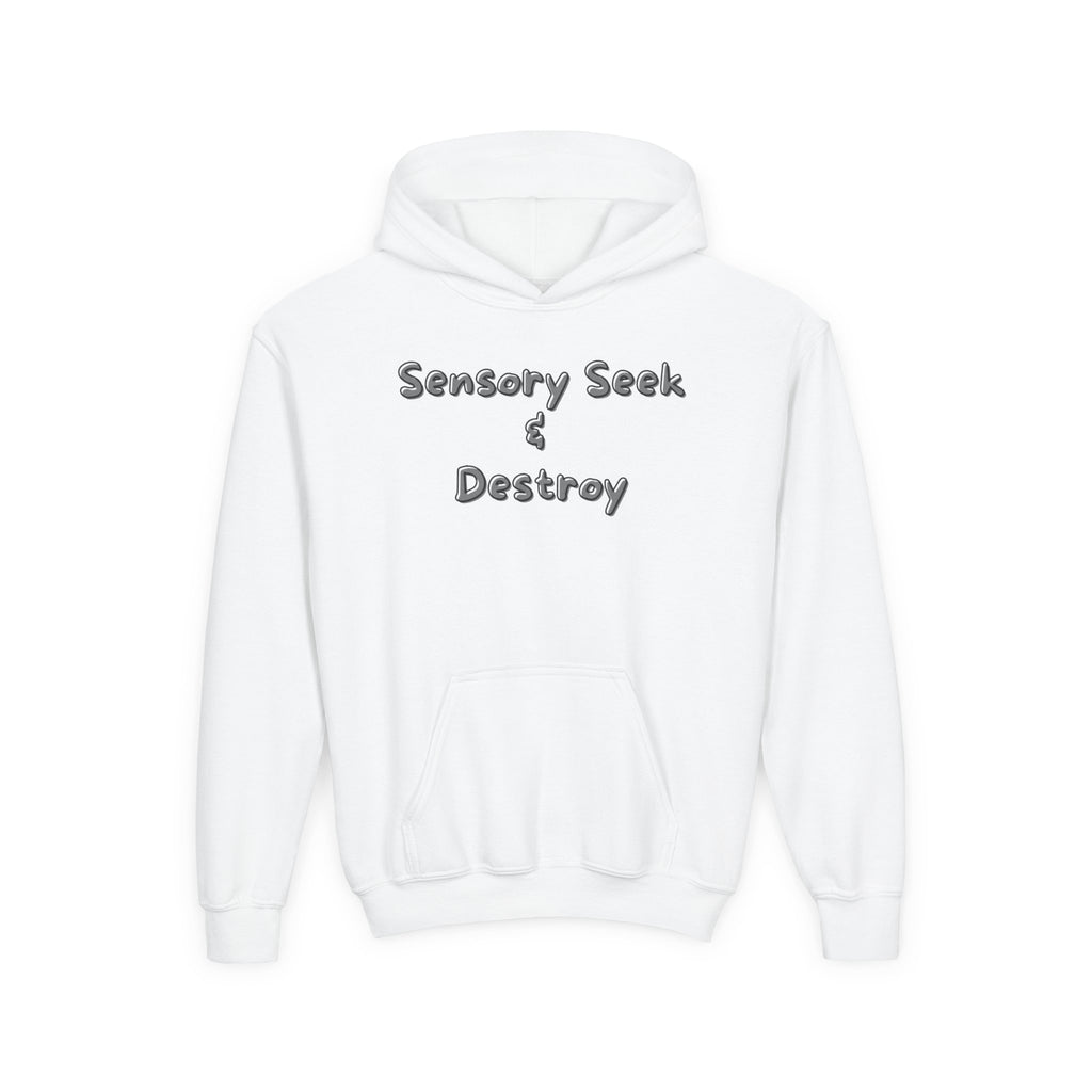“Sensory Seek & Destroy” Youth Hoodie