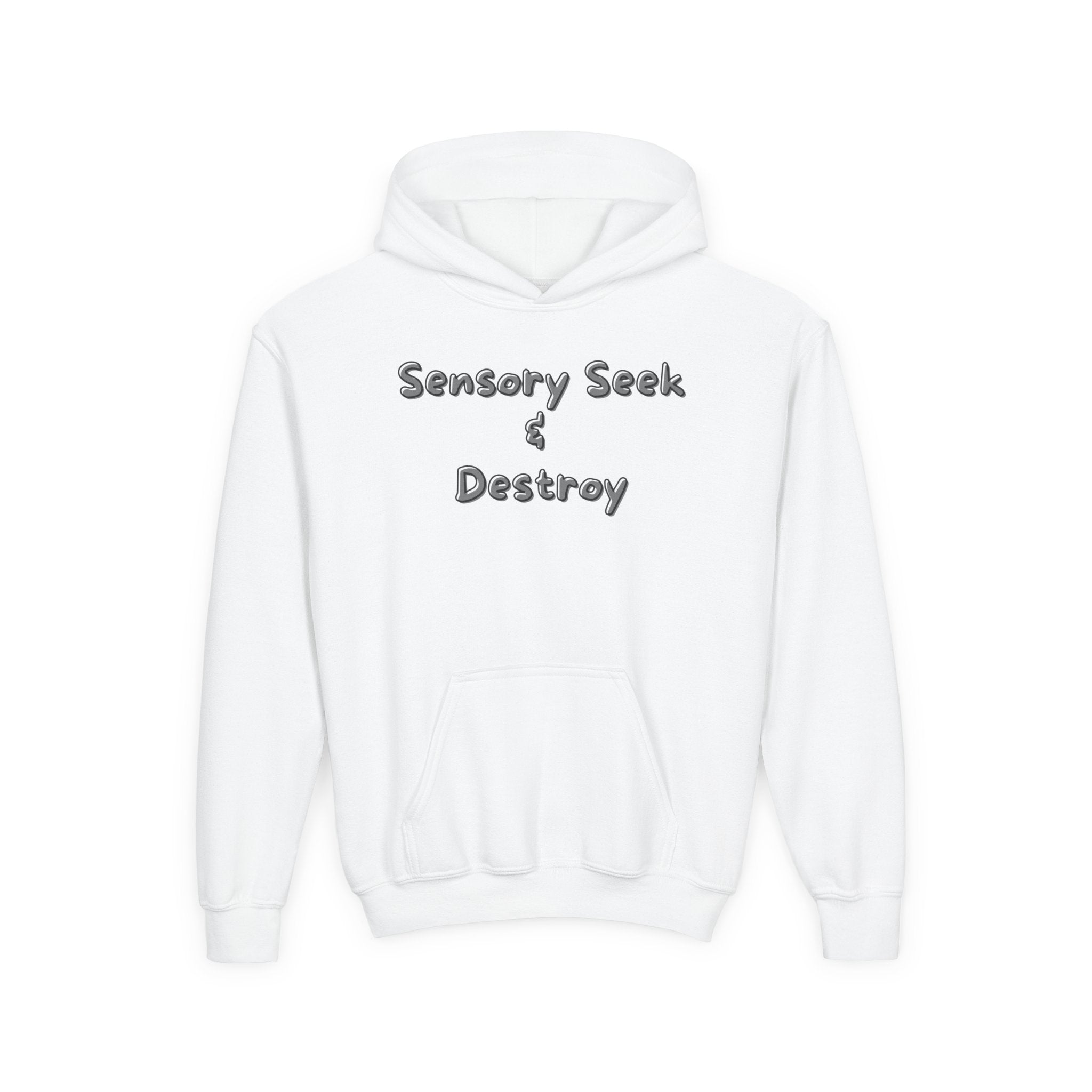 “Sensory Seek & Destroy” Youth Hoodie