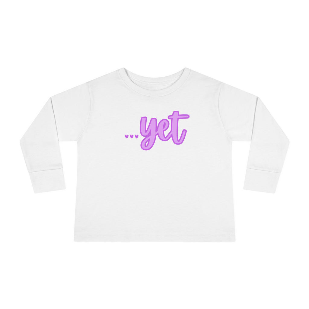 "The Power Of ...Yet (Hearts)" Toddler Long Sleeve