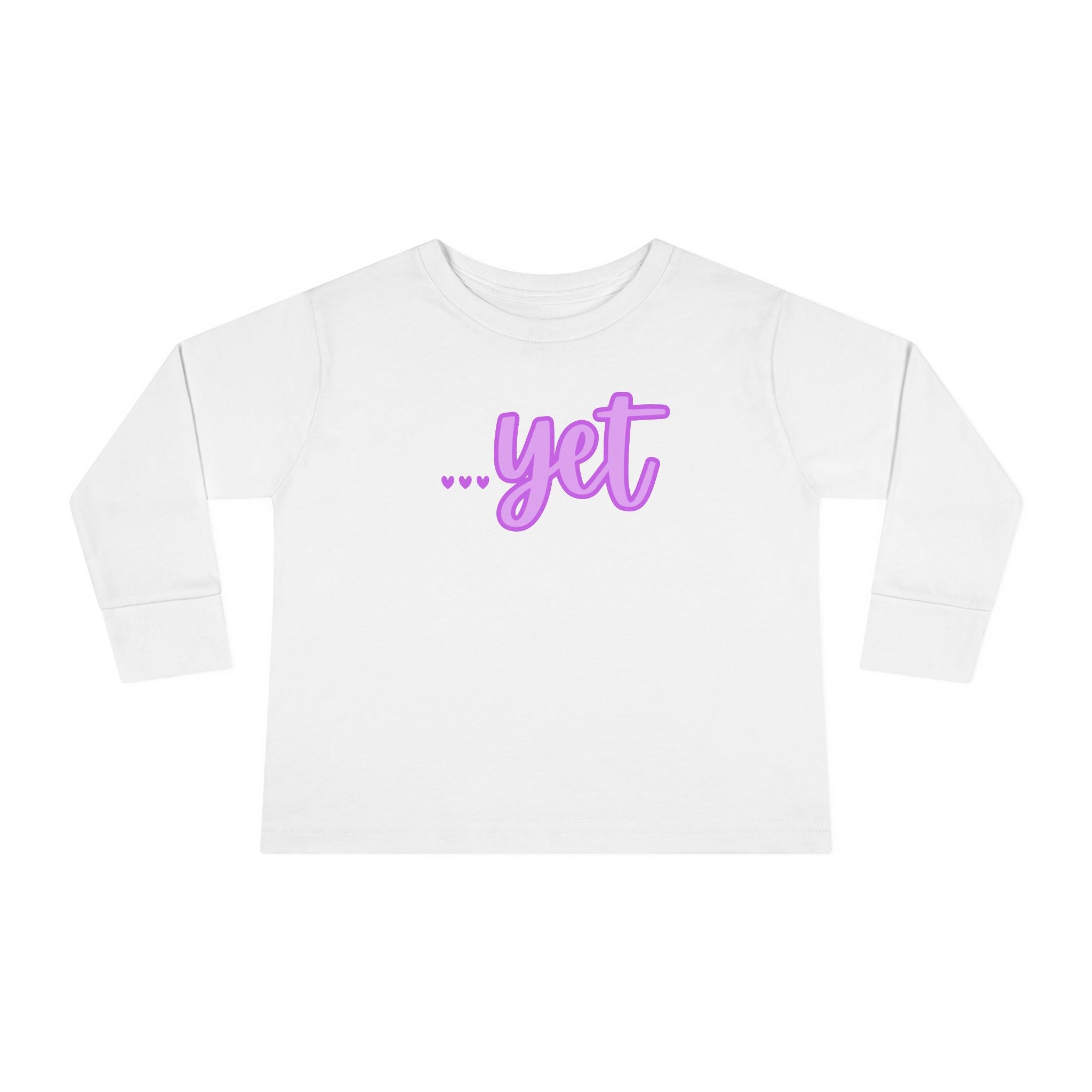 "The Power Of ...Yet (Hearts)" Toddler Long Sleeve