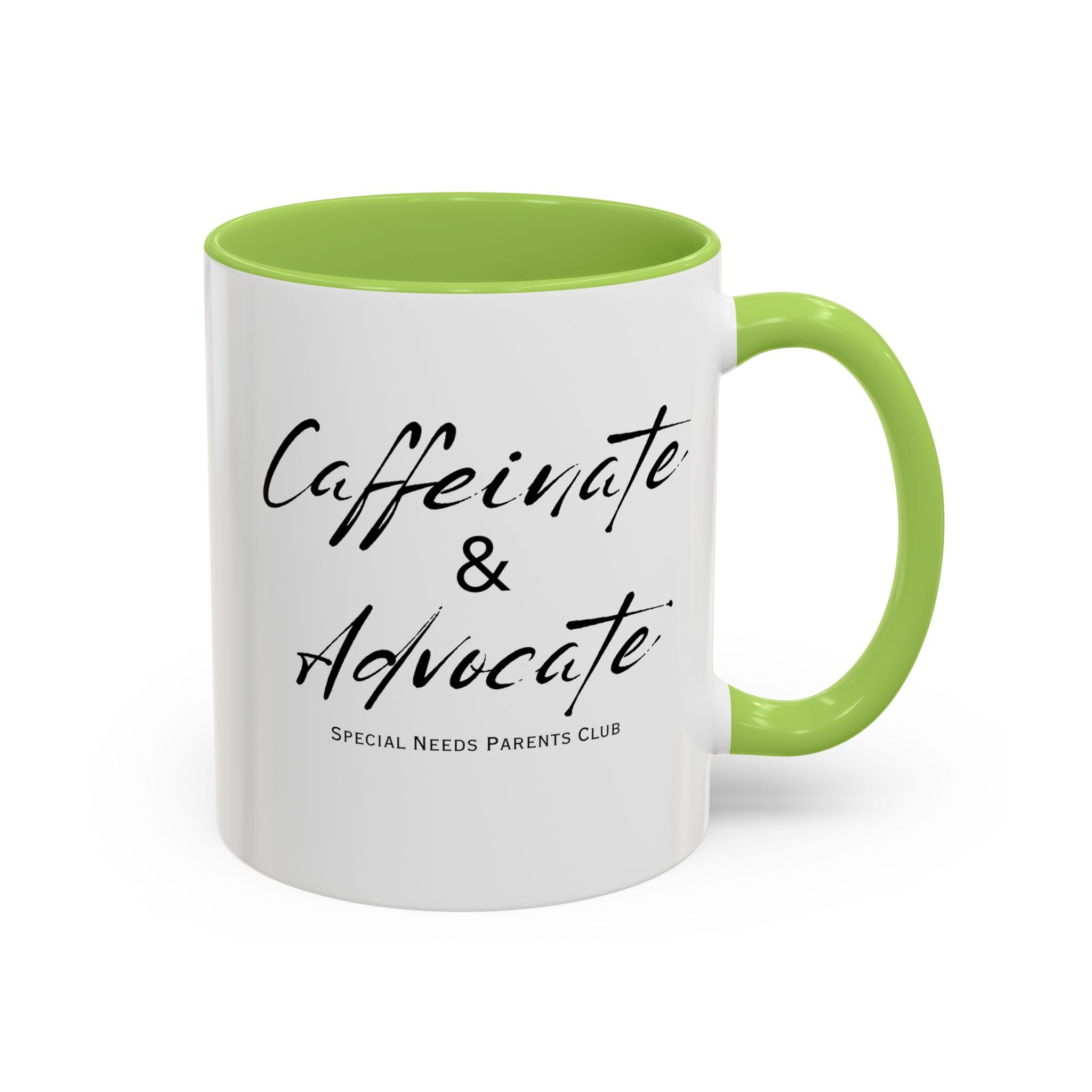 “Caffeinate & Advocate” Coffee Mug