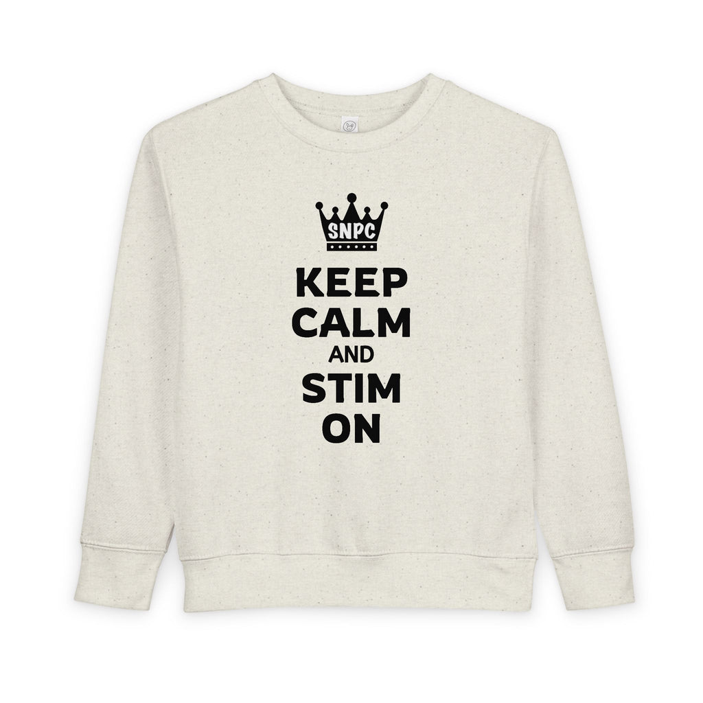 “Keep Calm & Stim On” Toddler Sweater