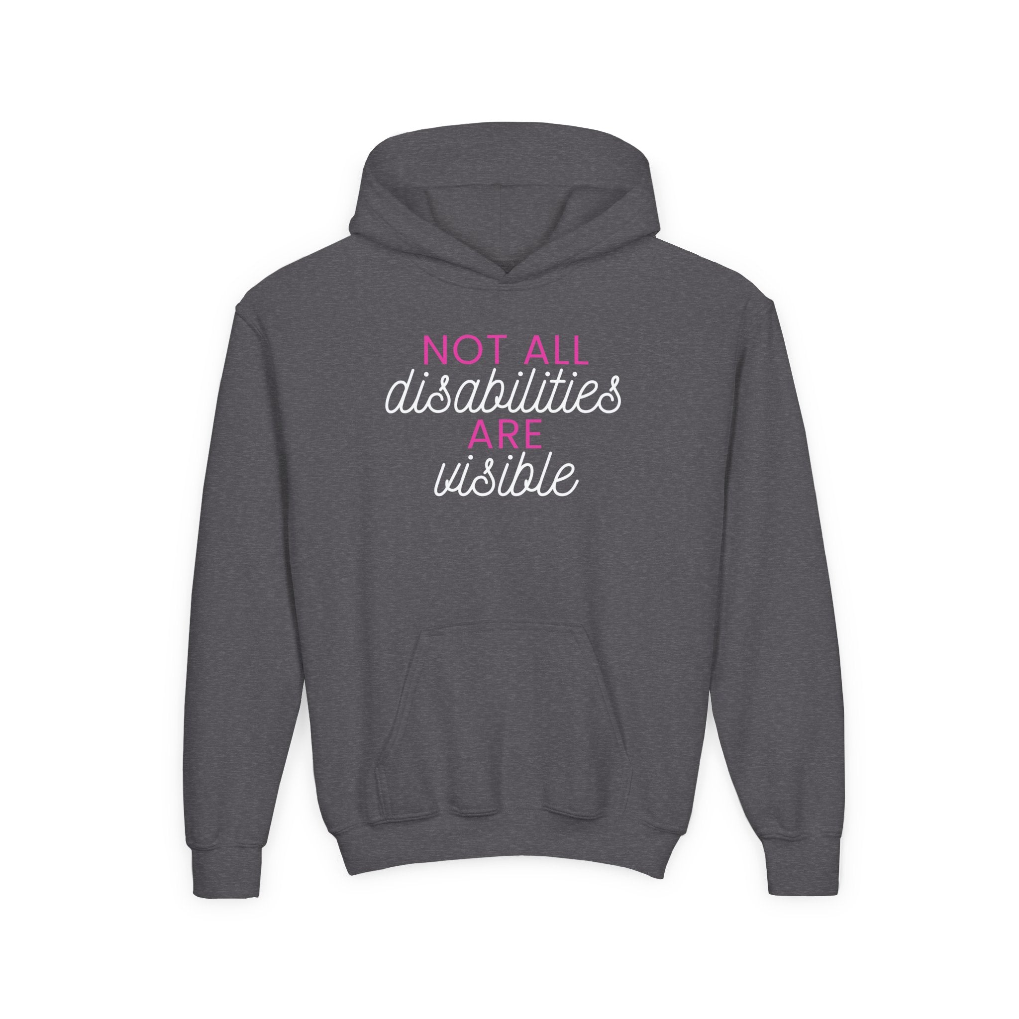 "Not All Disabilities Are Visible" Youth Hoodie