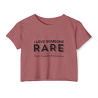 “I Love Someone Rare” Women’s Crop Top