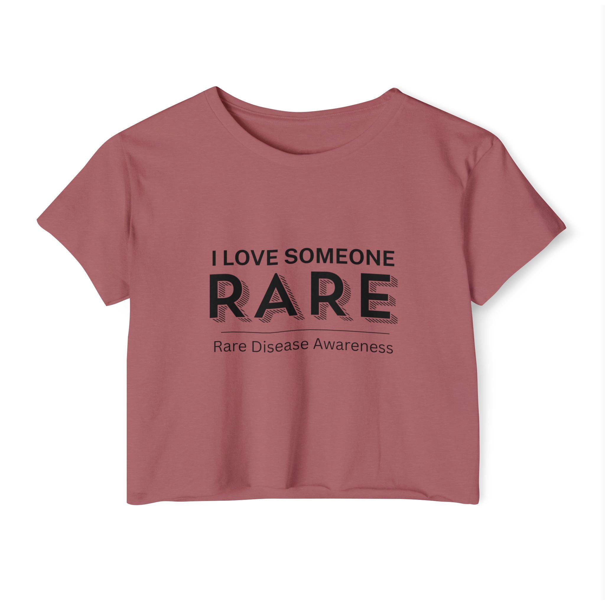 “I Love Someone Rare” Women’s Crop Top