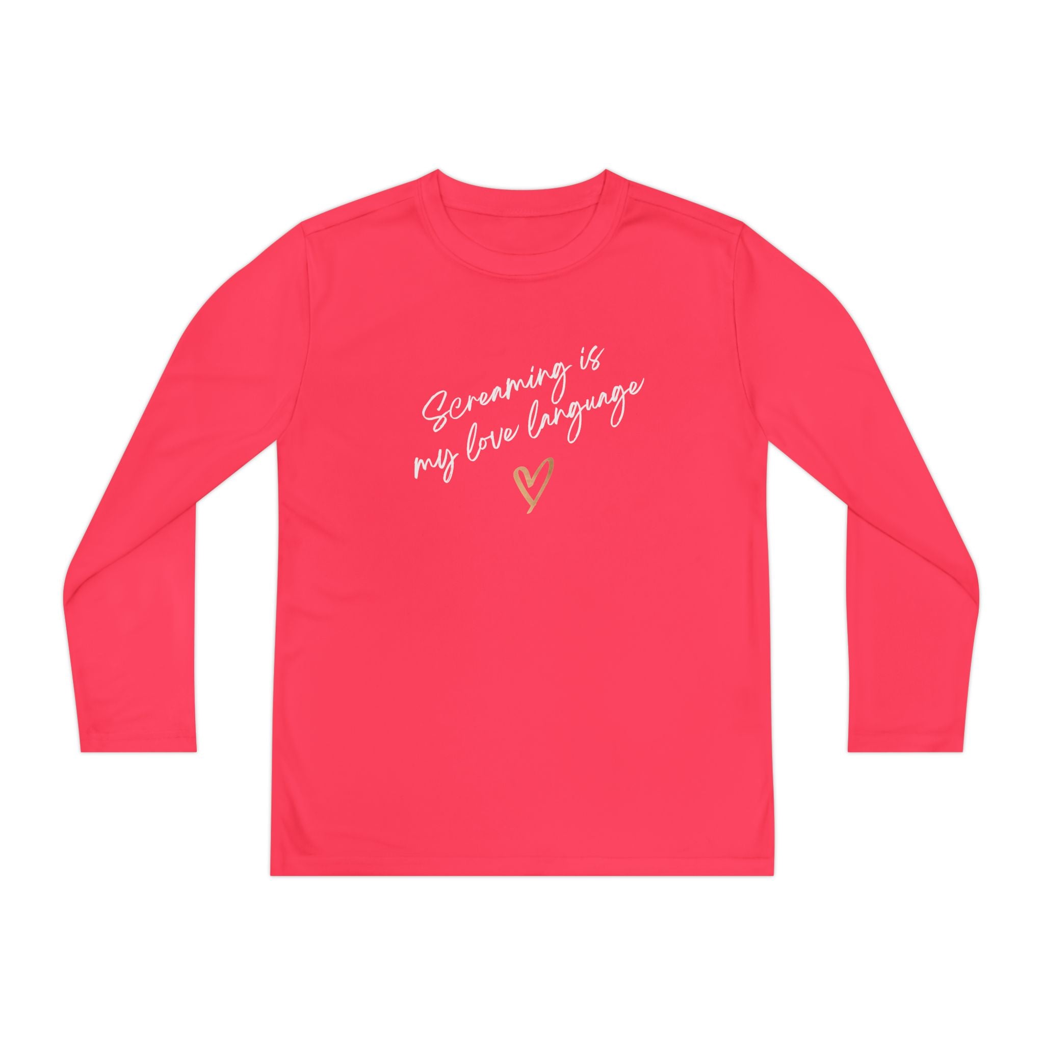 “Screaming Is My Love Language” Youth Long Sleeve