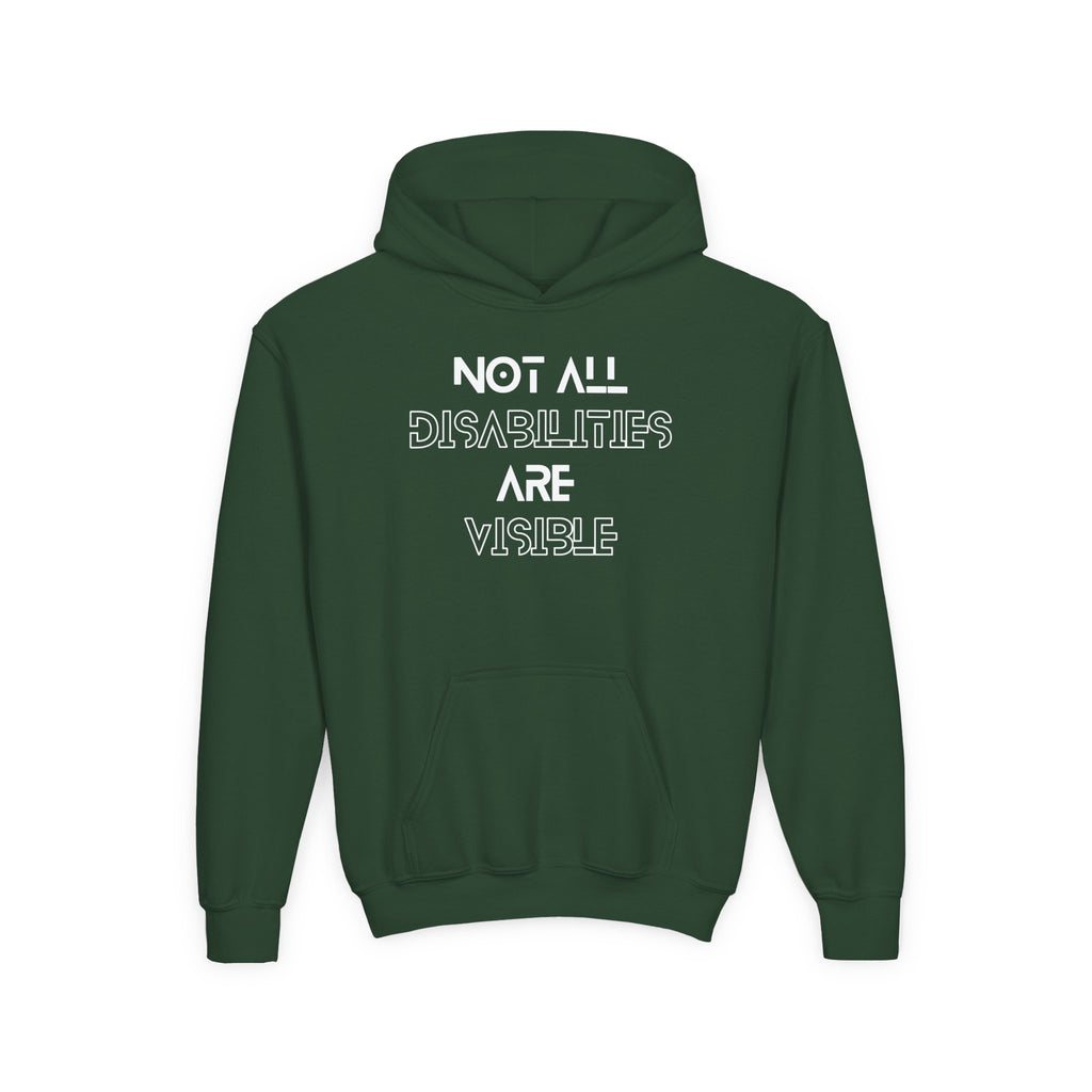 “Not All Disabilities Are Visible” Youth Hoodie