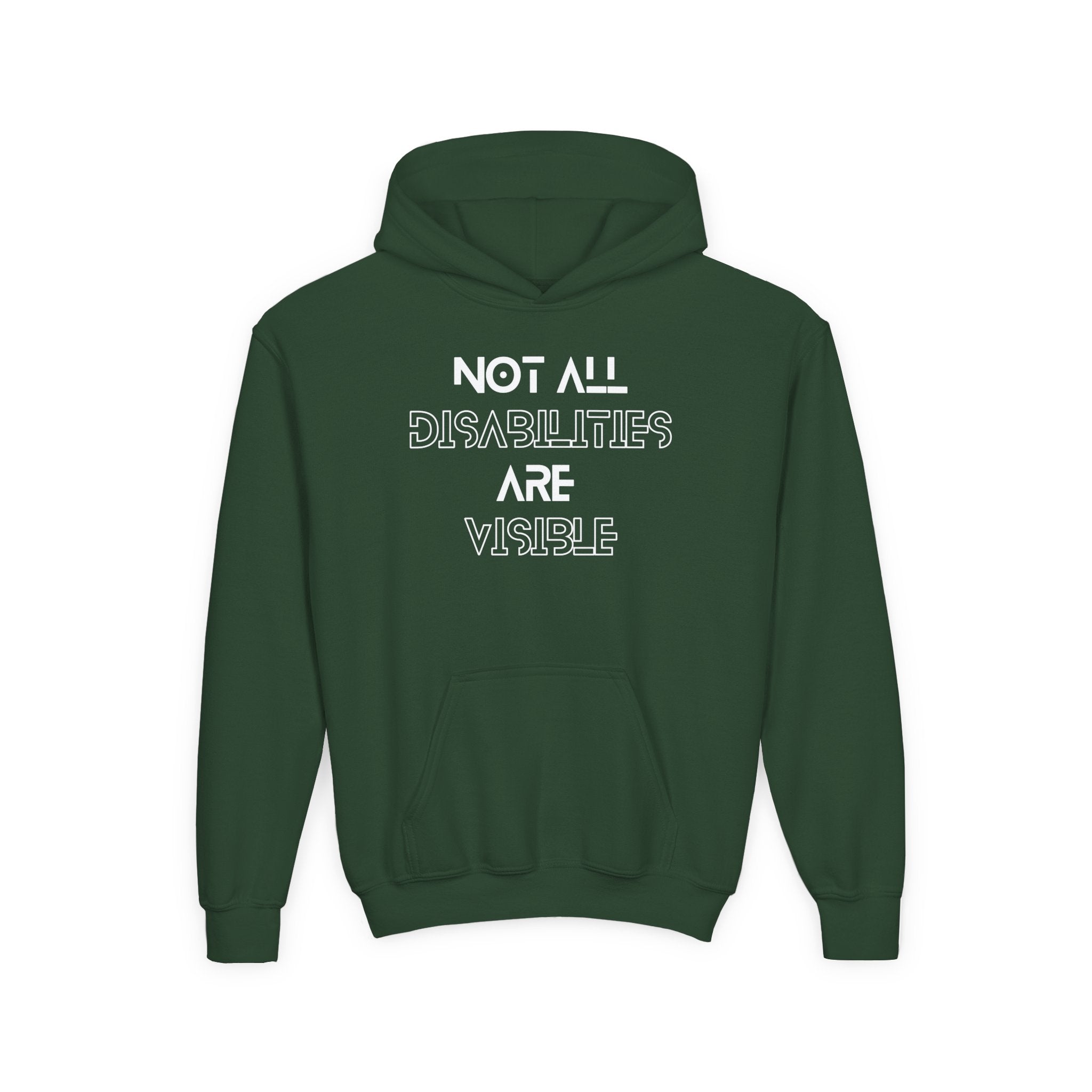 “Not All Disabilities Are Visible” Youth Hoodie