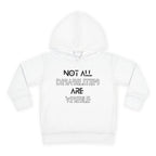 “Not All Disabilities Are Visible” Toddler Hoodie