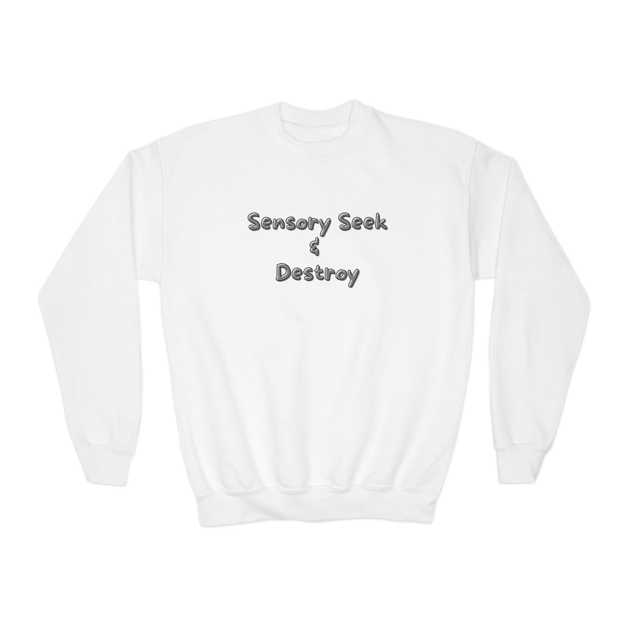 “Sensory Seek & Destroy” Youth Sweater