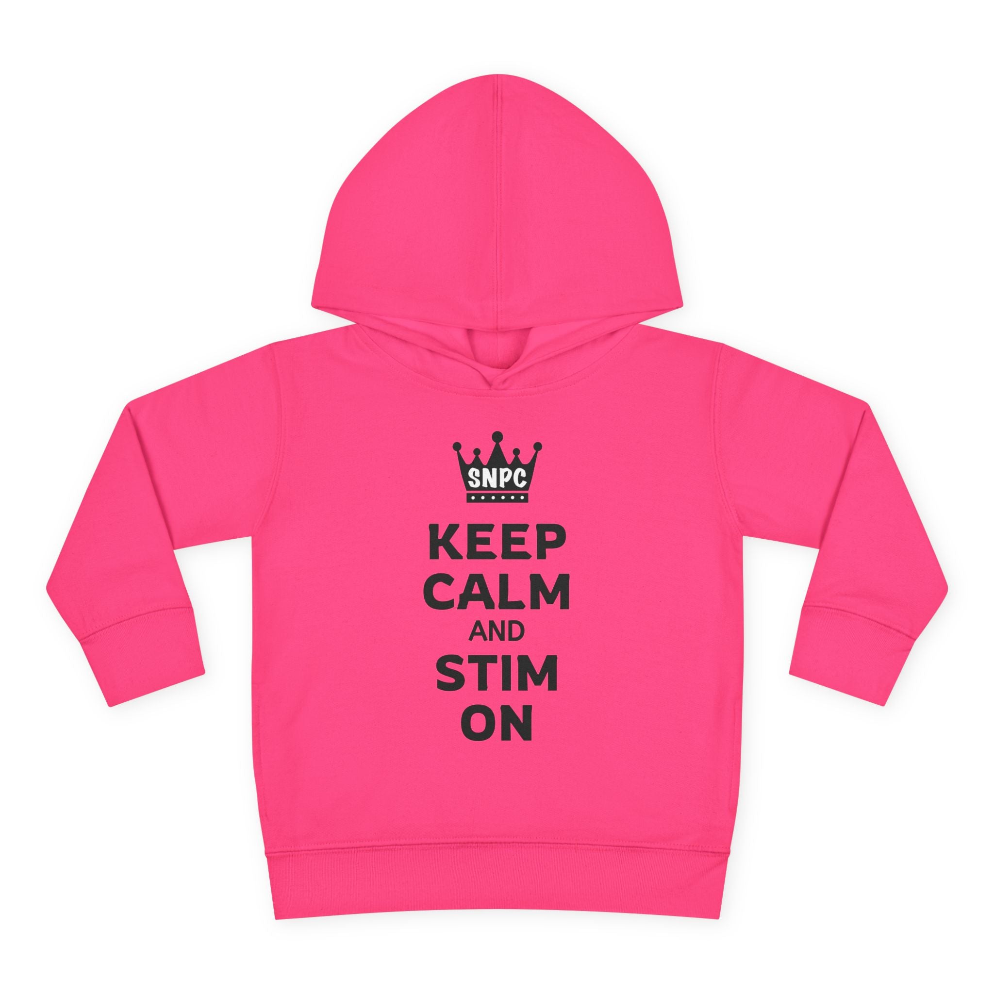 “Keep Calm & Stim On” Toddler Hoodie