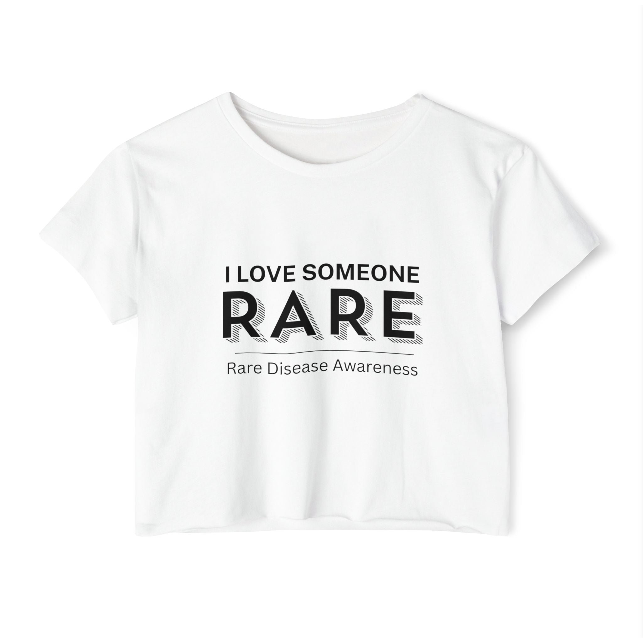 “I Love Someone Rare” Women’s Crop Top