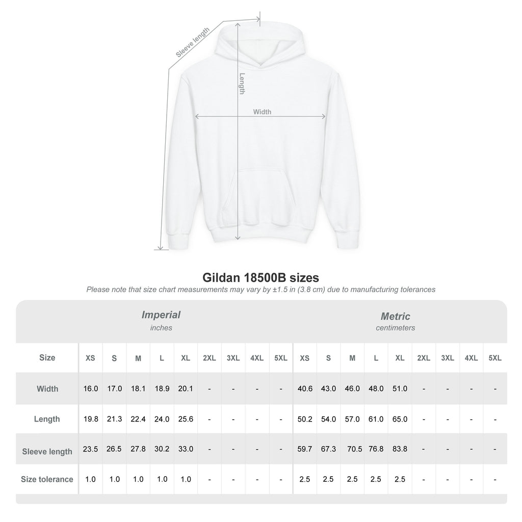 "The Power Of ...Yet (Hearts)" Youth Hoodie