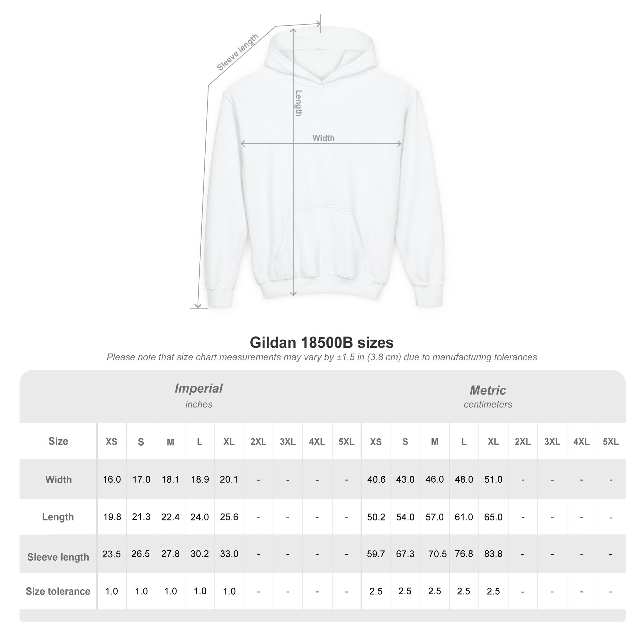 "The Power Of ...Yet (Hearts)" Youth Hoodie