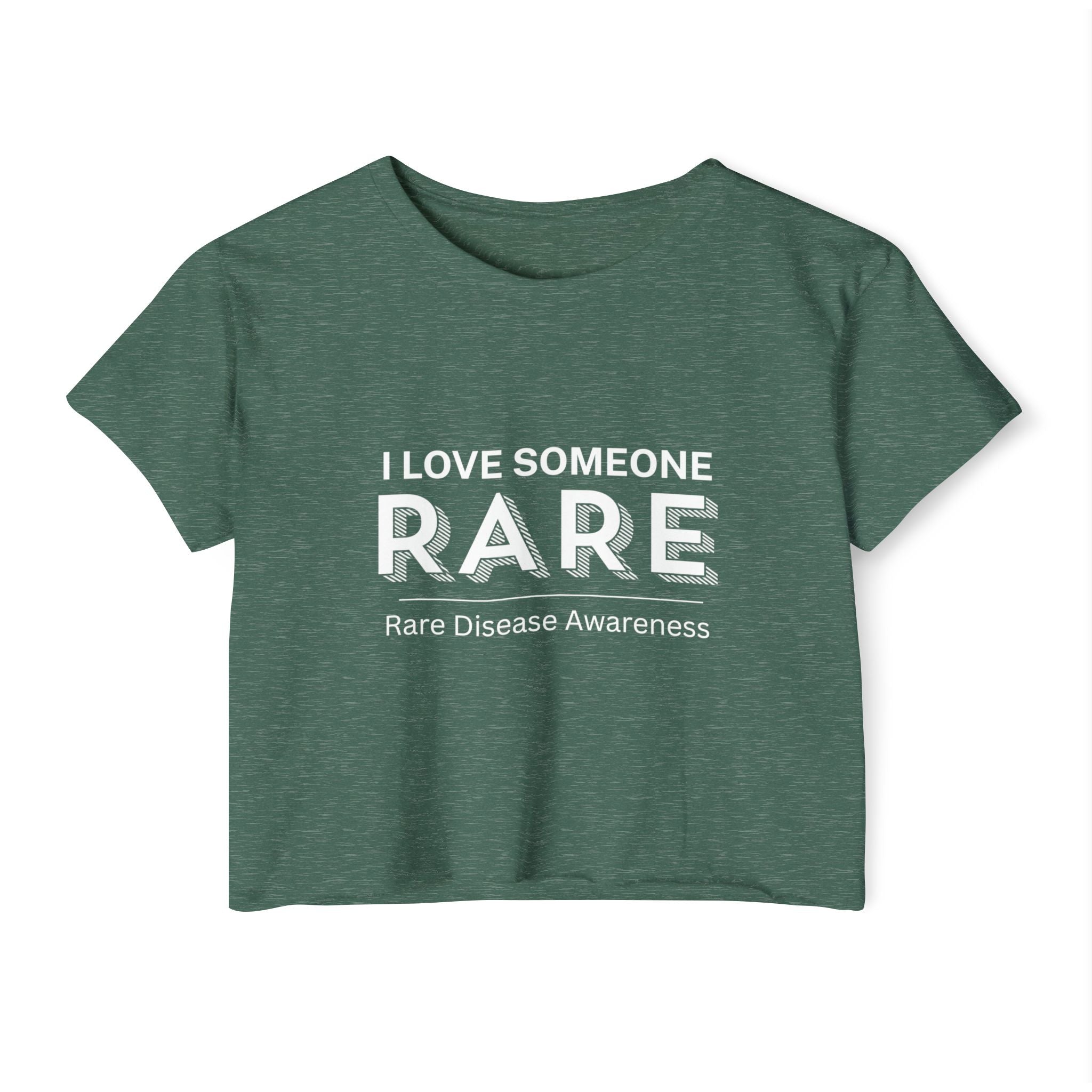 “I Love Someone Rare” Women’s Crop Top