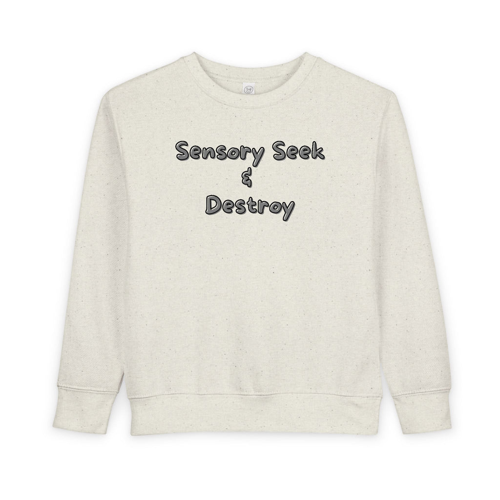 “Sensory Seek & Destroy” Toddler Sweater