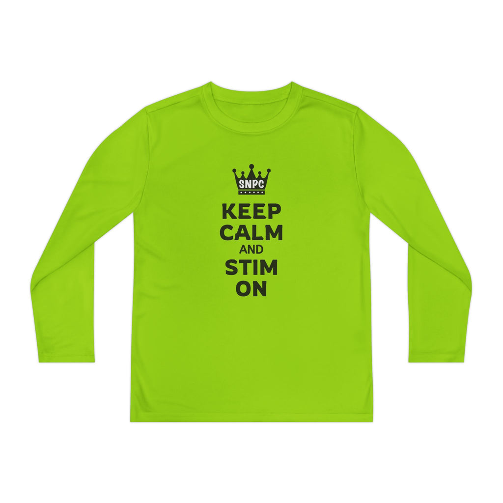 “Keep Calm & Stim On” Youth Long Sleeve