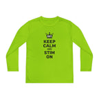 “Keep Calm & Stim On” Youth Long Sleeve