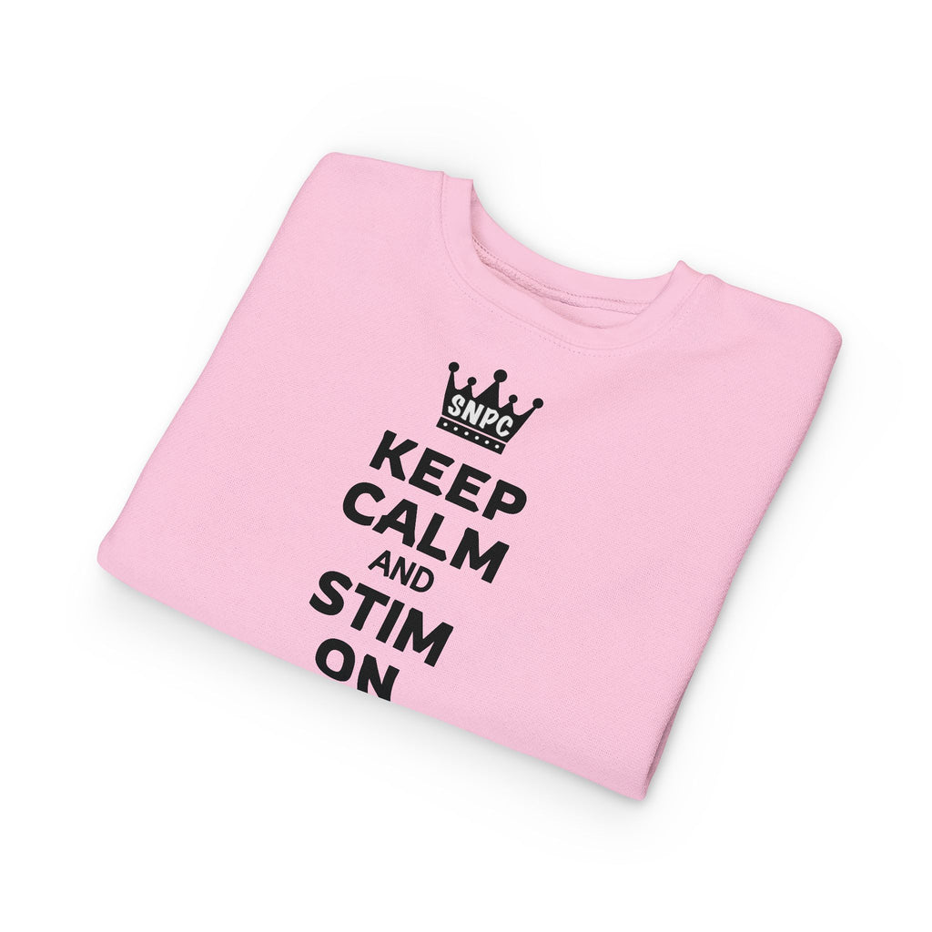“Keep Calm & Stim On” Toddler Sweater